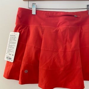 NWT Lululemon Pace Rival 8R red orange